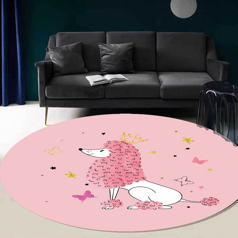 Stornfield | Green and Blue Polyester Kids' Animal and Fish Pattern Rug Pet-Friendly Washable Non-Slip Backing for Decoration
