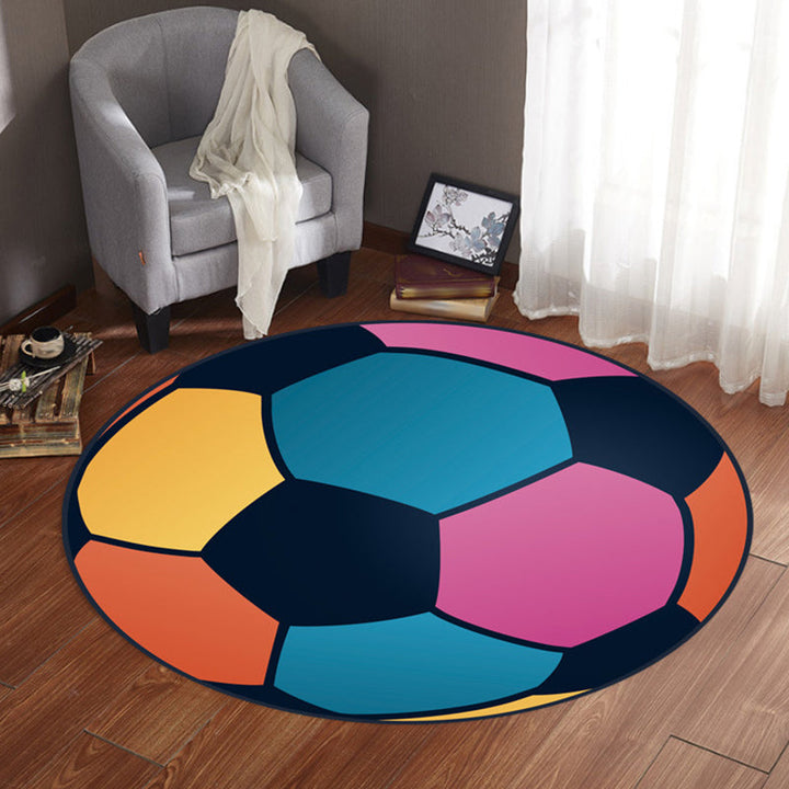 Stornfield | Kids' Multicolor Pattern Polyester Sports Mat Washable, Pet-Friendly, Non-Slip Rug for Kids' Bedroom