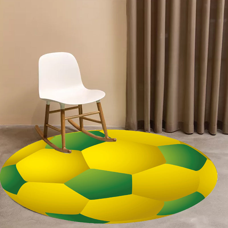 Stornfield | Kids' Multicolor Pattern Polyester Sports Mat Washable, Pet-Friendly, Non-Slip Rug for Kids' Bedroom