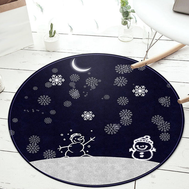 Stornfield | Unusual heart pattern rug with pink and blue flowers Washable and pet-friendly polyester rug Non-slip rug for children's room
