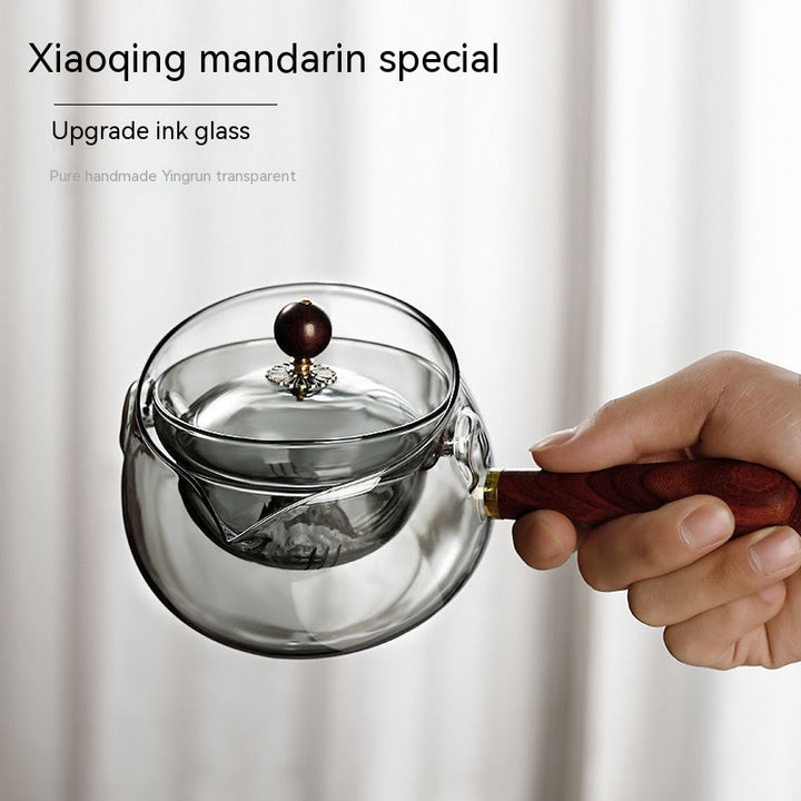 Rotary Glass Teapot with Infuser. | Stornfield