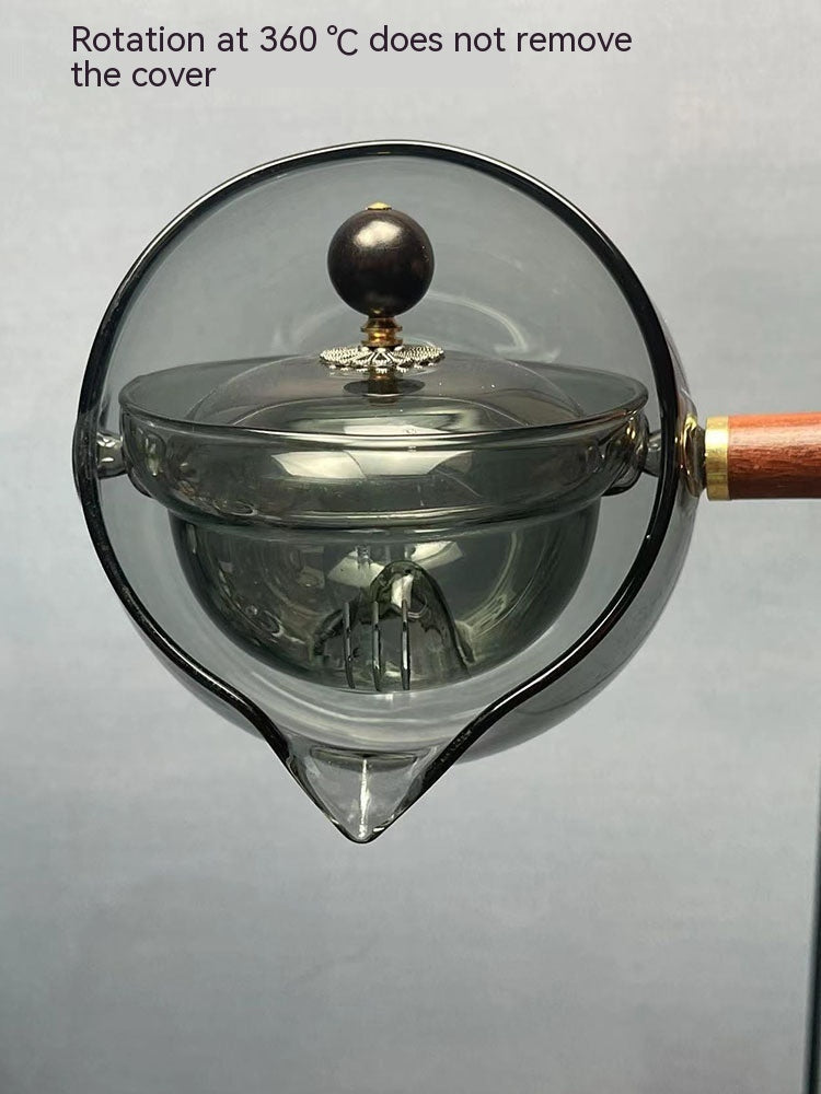 Rotary Glass Teapot with Infuser. | Stornfield