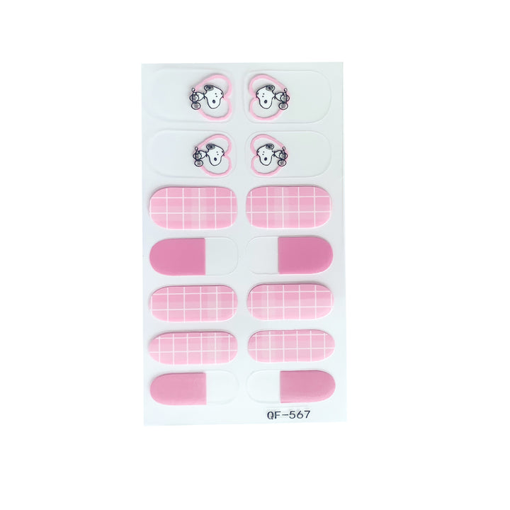Artificial nail art with smileys and hearts Stornfield