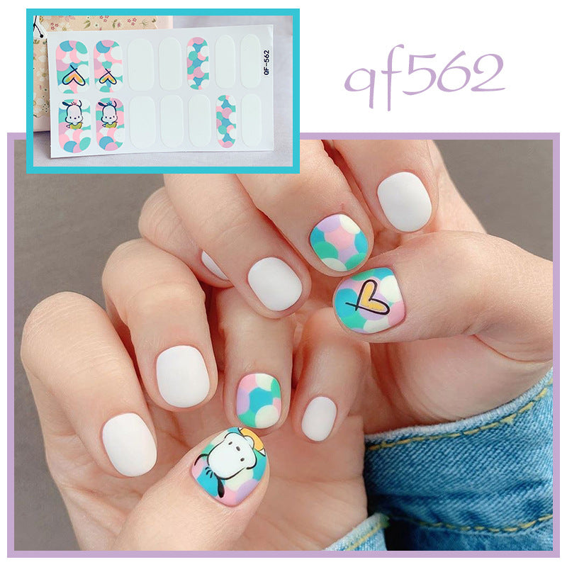 Artificial nail art with smileys and hearts Stornfield