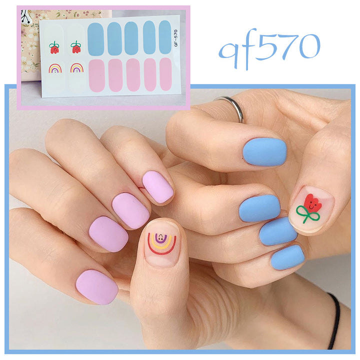 Artificial nail art with smileys and hearts Stornfield