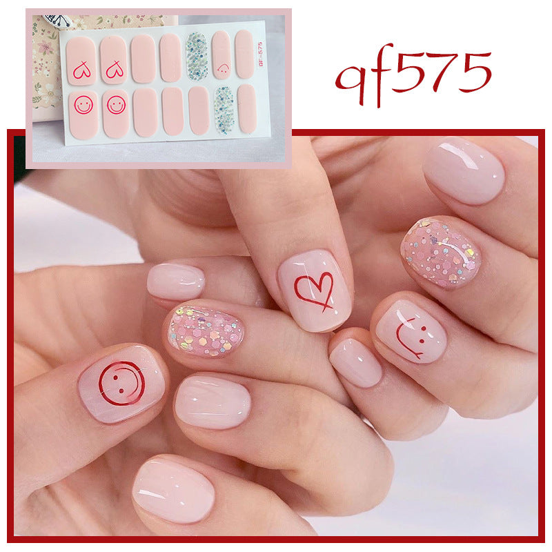 Artificial nail art with smileys and hearts Stornfield