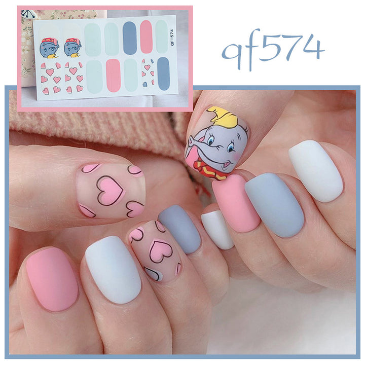 Artificial nail art with smileys and hearts Stornfield