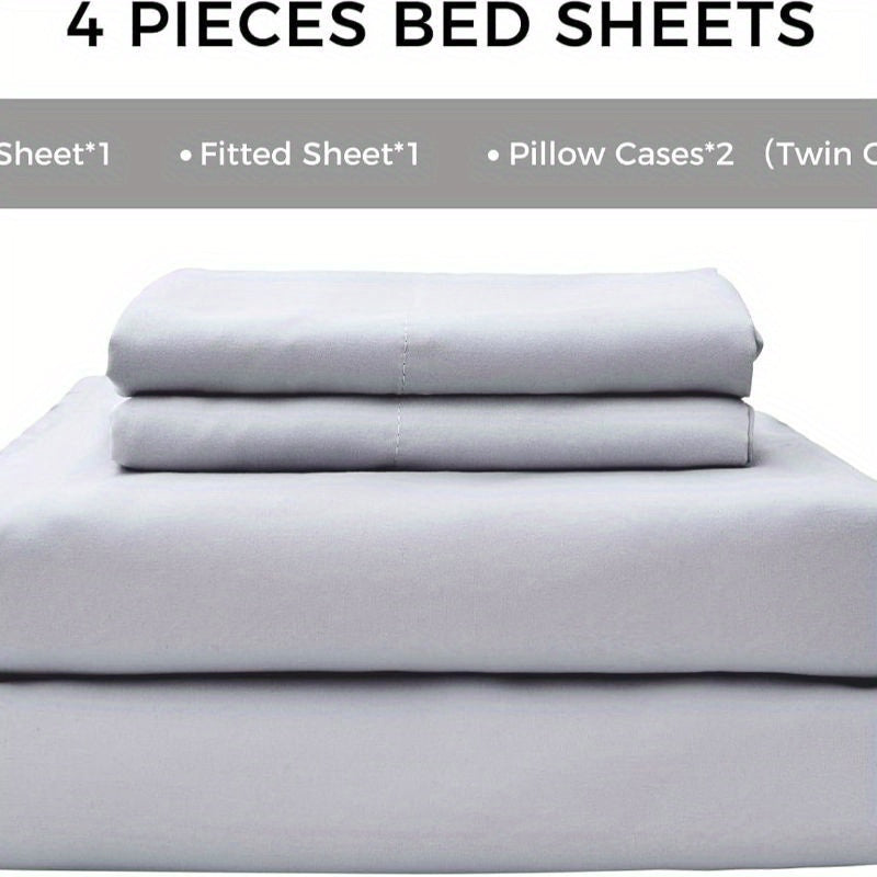 4-Piece Soft Cooling Queen Size Sheets: 14" Deep Pocket, Luxury Hotel-Grade, Shrinkage and Fade Resistant, Easy Care Bed Sheet Set | Stornfield