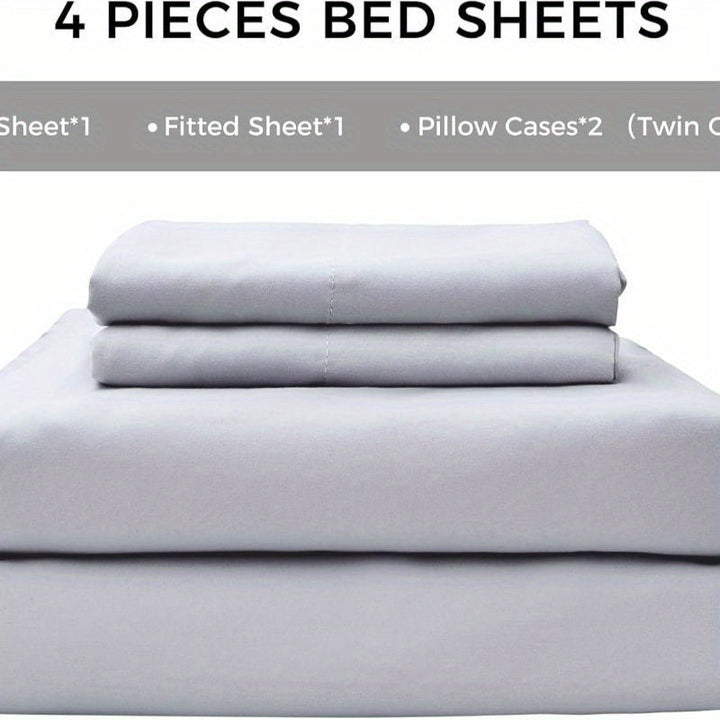 4-Piece Soft Cooling Queen Size Sheets: 14" Deep Pocket, Luxury Hotel-Grade, Shrinkage and Fade Resistant, Easy Care Bed Sheet Set | Stornfield