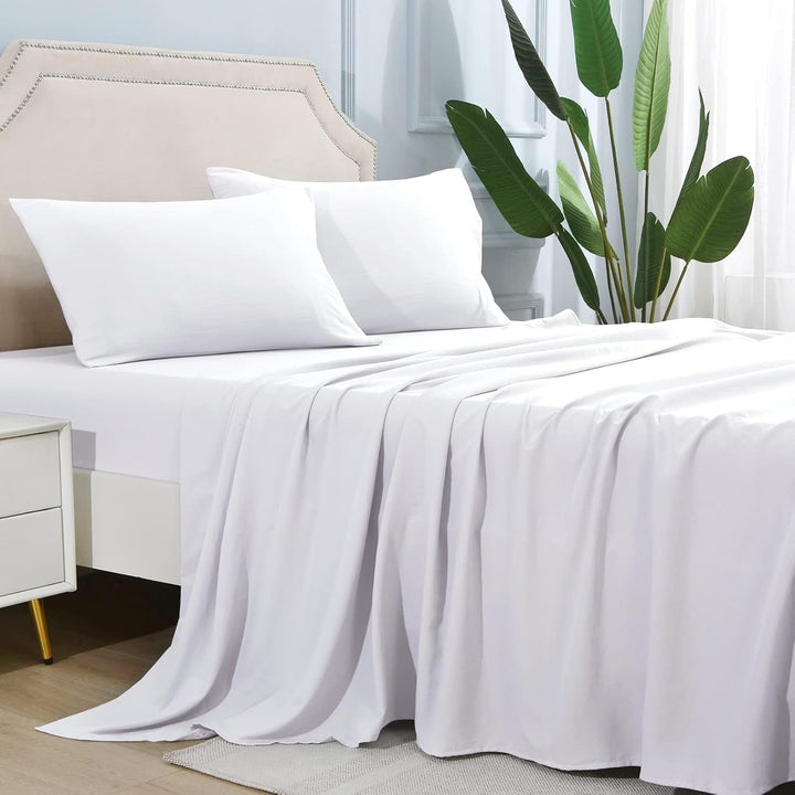 4-Piece Soft Cooling Queen Size Sheets: 14" Deep Pocket, Luxury Hotel-Grade, Shrinkage and Fade Resistant, Easy Care Bed Sheet Set | Stornfield