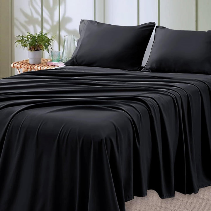 4-Piece Soft Cooling Queen Size Sheets: 14" Deep Pocket, Luxury Hotel-Grade, Shrinkage and Fade Resistant, Easy Care Bed Sheet Set | Stornfield