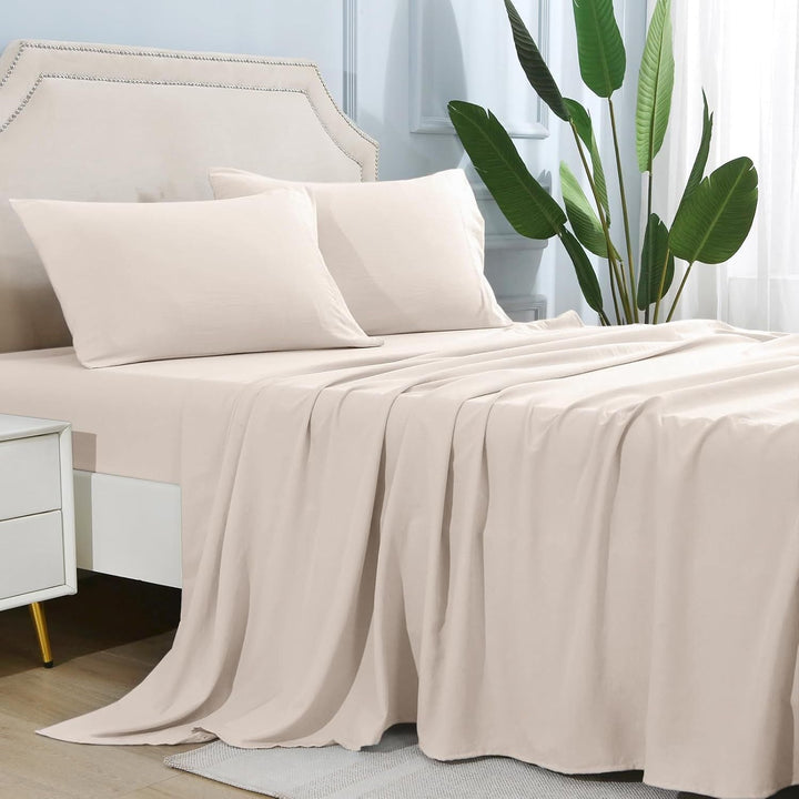 4-Piece Soft Cooling Queen Size Sheets: 14" Deep Pocket, Luxury Hotel-Grade, Shrinkage and Fade Resistant, Easy Care Bed Sheet Set | Stornfield