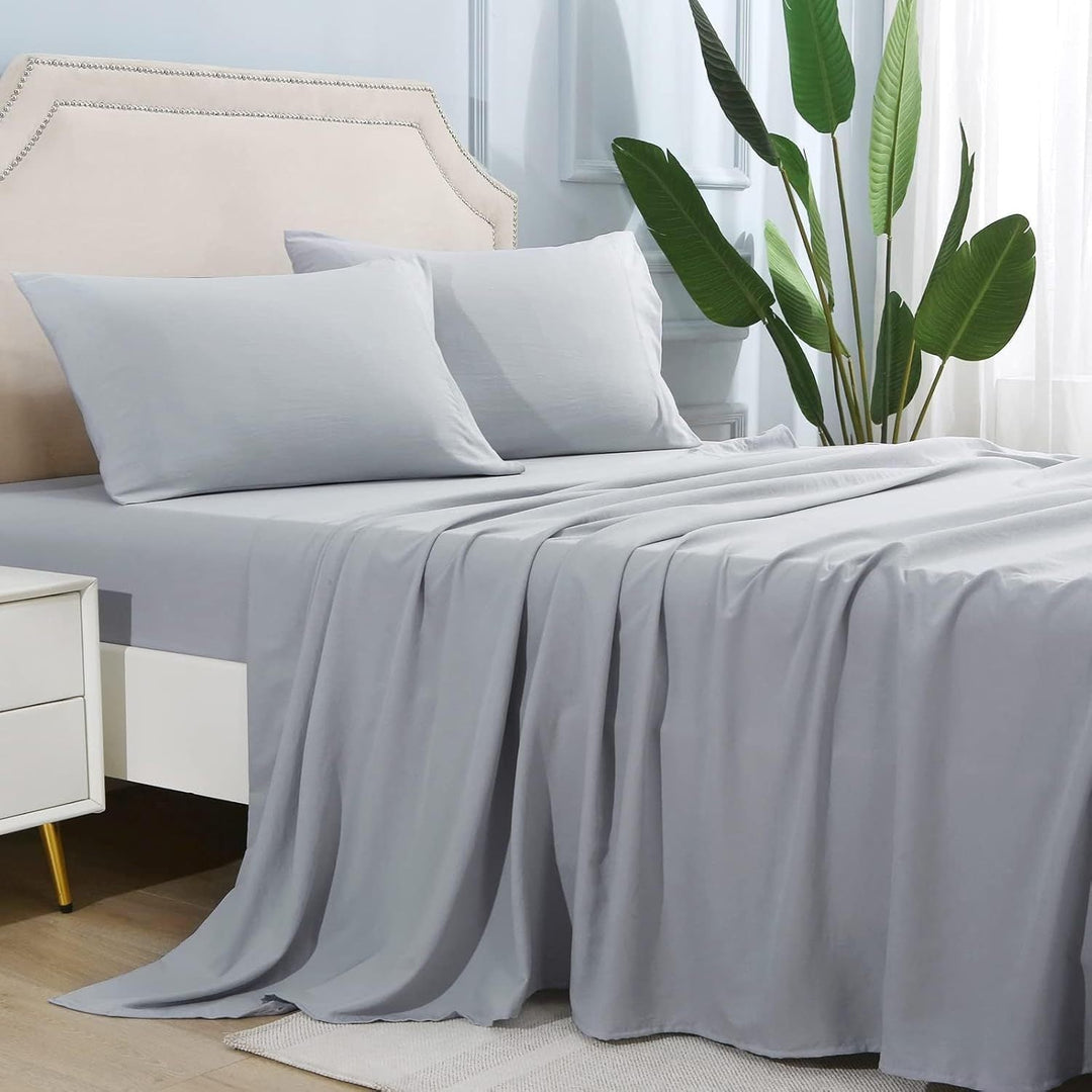 4-Piece Soft Cooling Queen Size Sheets: 14" Deep Pocket, Luxury Hotel-Grade, Shrinkage and Fade Resistant, Easy Care Bed Sheet Set | Stornfield