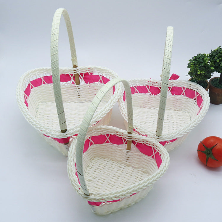 Women's Heart Shape Decorative Basket Stornfield