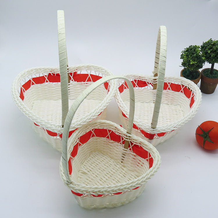 Women's Heart Shape Decorative Basket Stornfield
