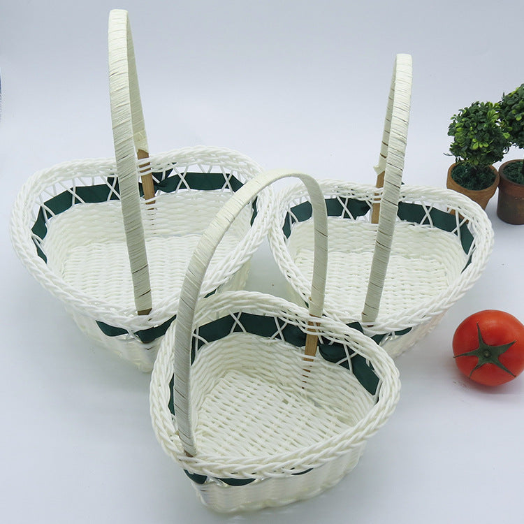 Women's Heart Shape Decorative Basket Stornfield