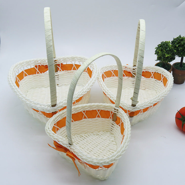 Women's Heart Shape Decorative Basket Stornfield