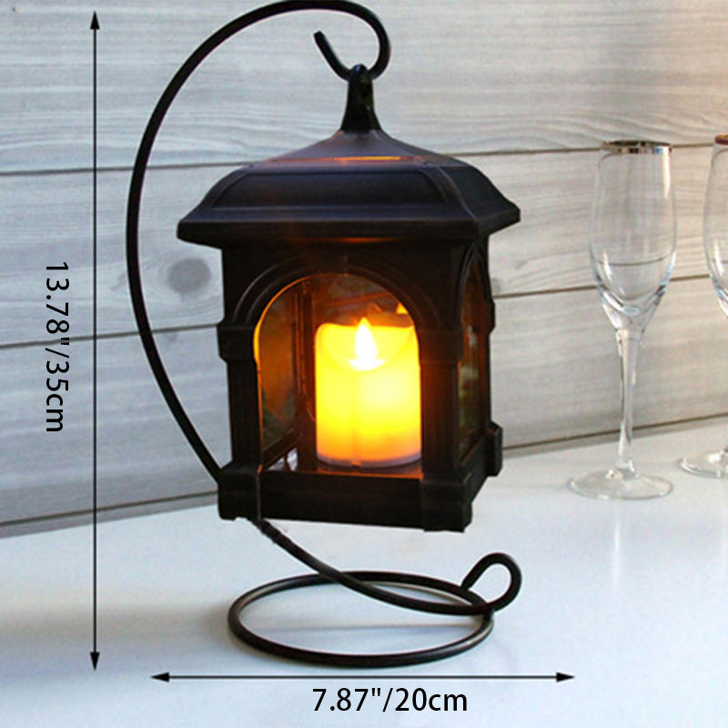 Traditional European Solar Waterproof House Cubic Plastic LED Landscape Lighting Outdoor Light For Garden | Stornfield