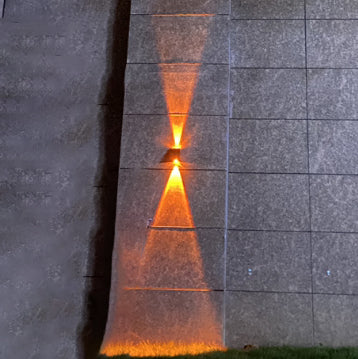 Simple Solar Trapezoid Outdoor Waterproof Up and Down Lights LED Wall Sconce Lamp | Stornfield