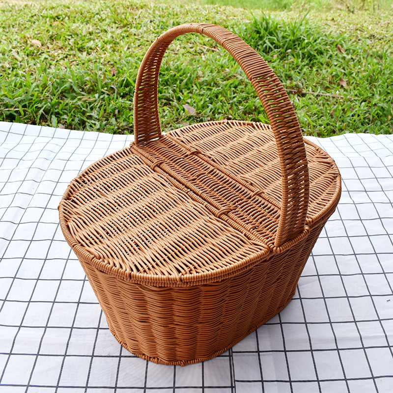 Handwoven Decorative Picnic Basket Stornfield