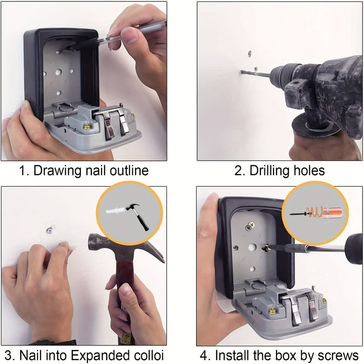 Key safe for outdoors with code & cover | Stornfield