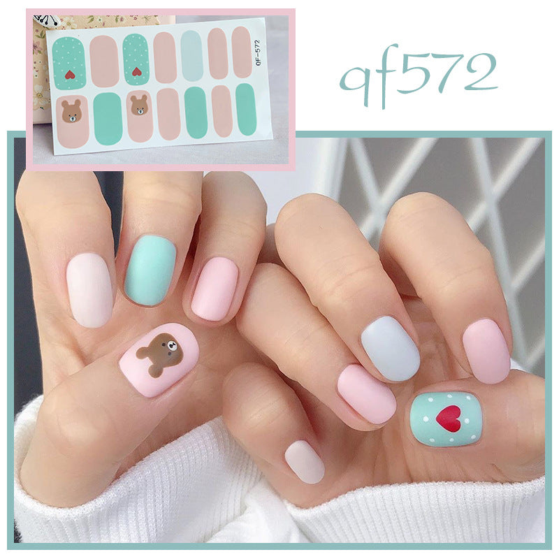 Artificial nail art with smileys and hearts Stornfield