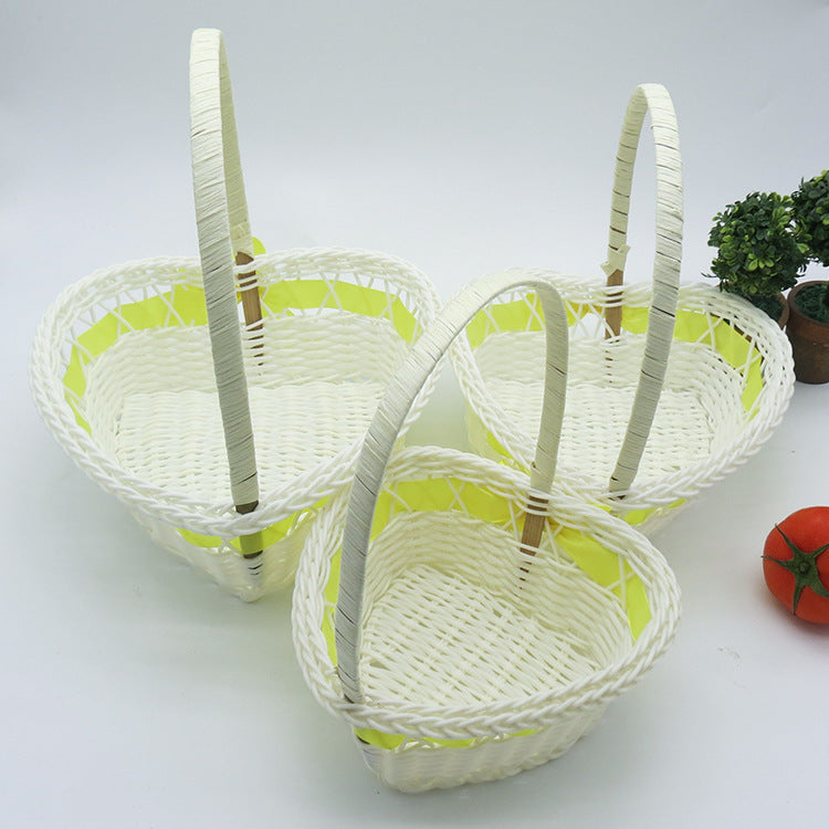 Women's Heart Shape Decorative Basket Stornfield