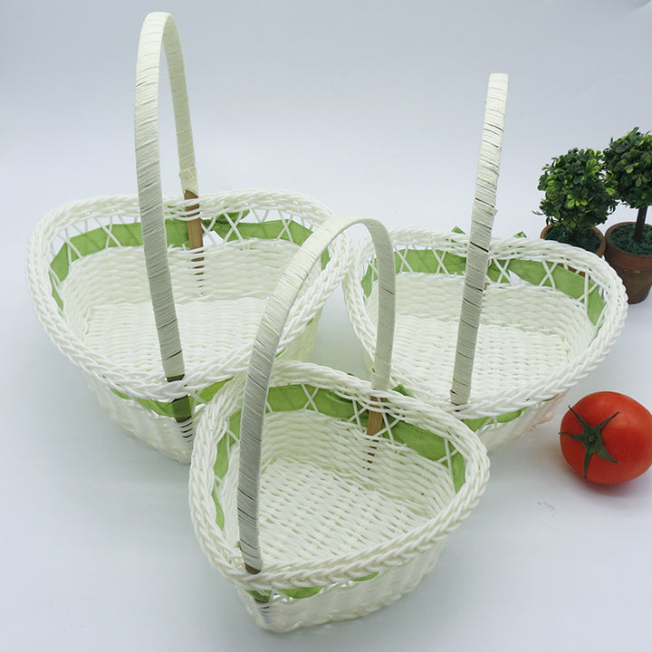 Women's Heart Shape Decorative Basket Stornfield