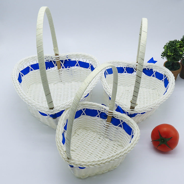 Women's Heart Shape Decorative Basket Stornfield