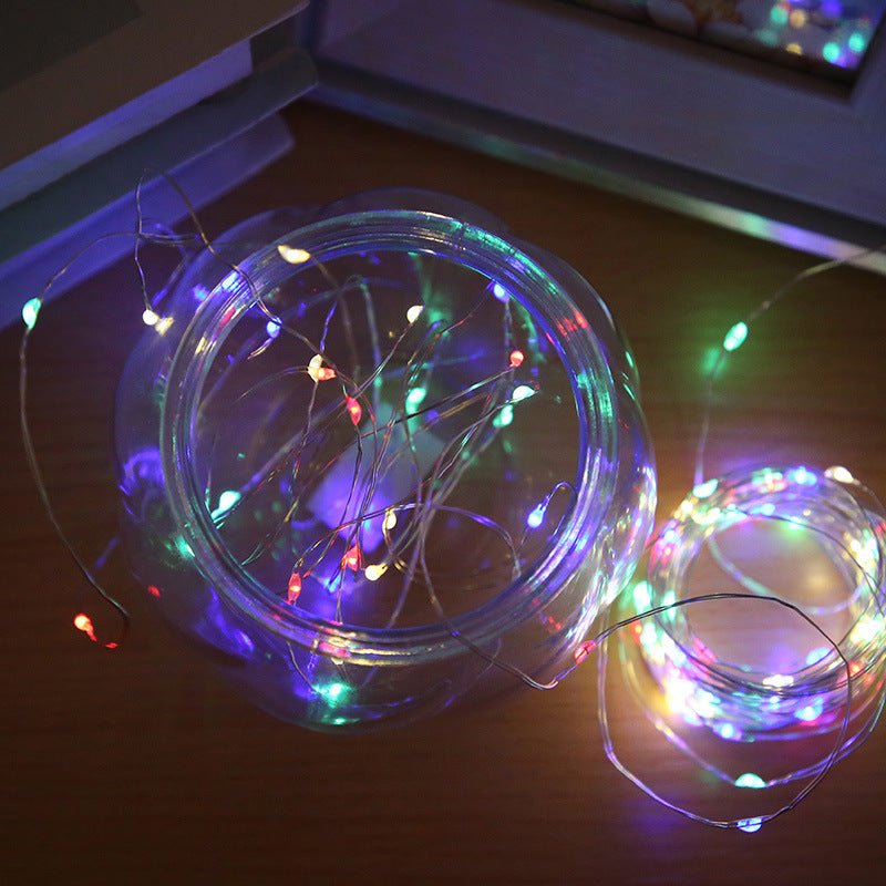 LED Copper Wire String Lights with Button Cell Operation