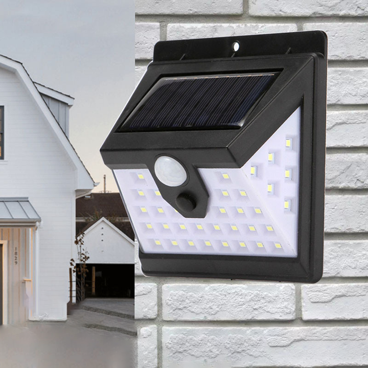 Modern Simplicity Solar Waterproof Motion Sensor ABS Rectangular LED Wall Sconce Lamp For Outdoor Patio | Stornfield