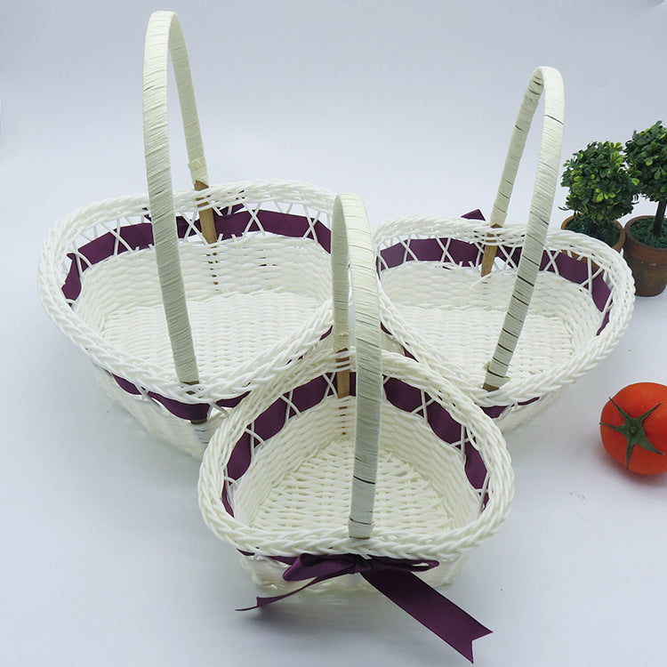 Women's Heart Shape Decorative Basket Stornfield