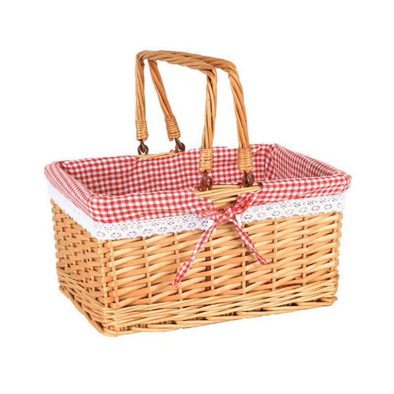 Women’s storage basket with decorative elements Stornfield