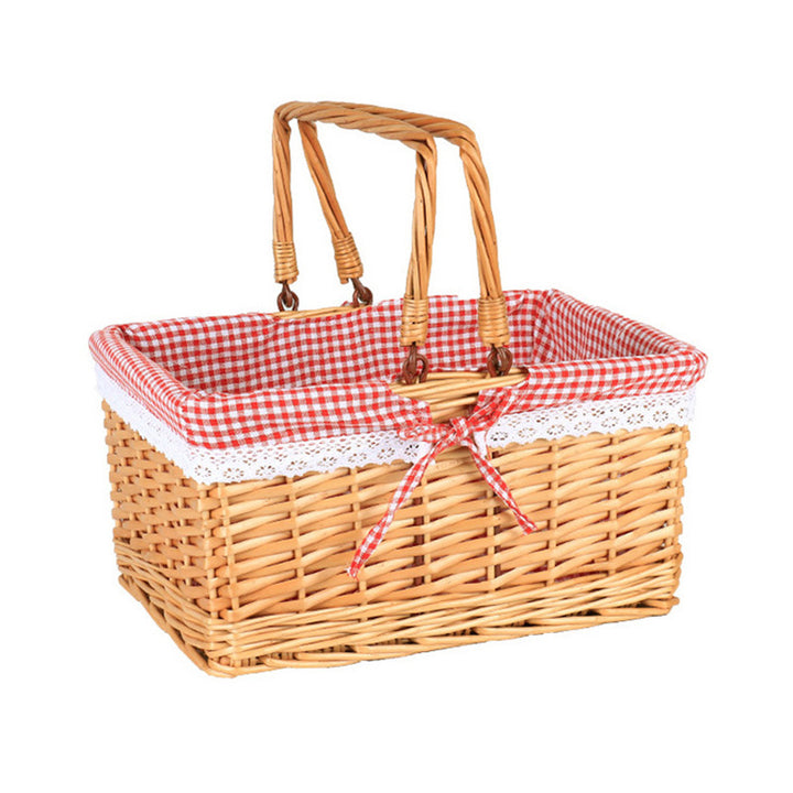 Women’s storage basket with decorative elements Stornfield