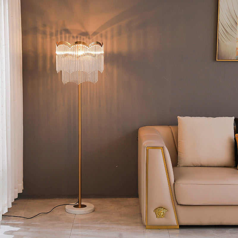 Modern Crystal Glass Floor Lamp