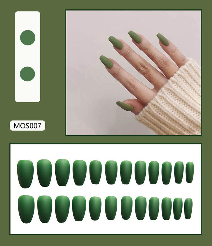 Matte Finish Press-On Nail Tips Stornfield 178815*10mm0277