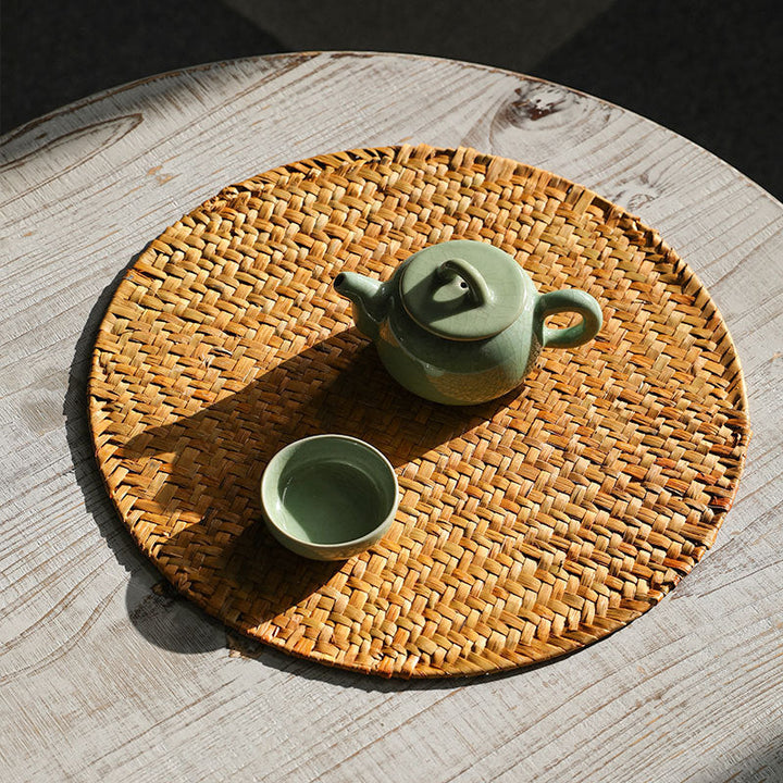 Handcrafted Round Serving Platter Stornfield