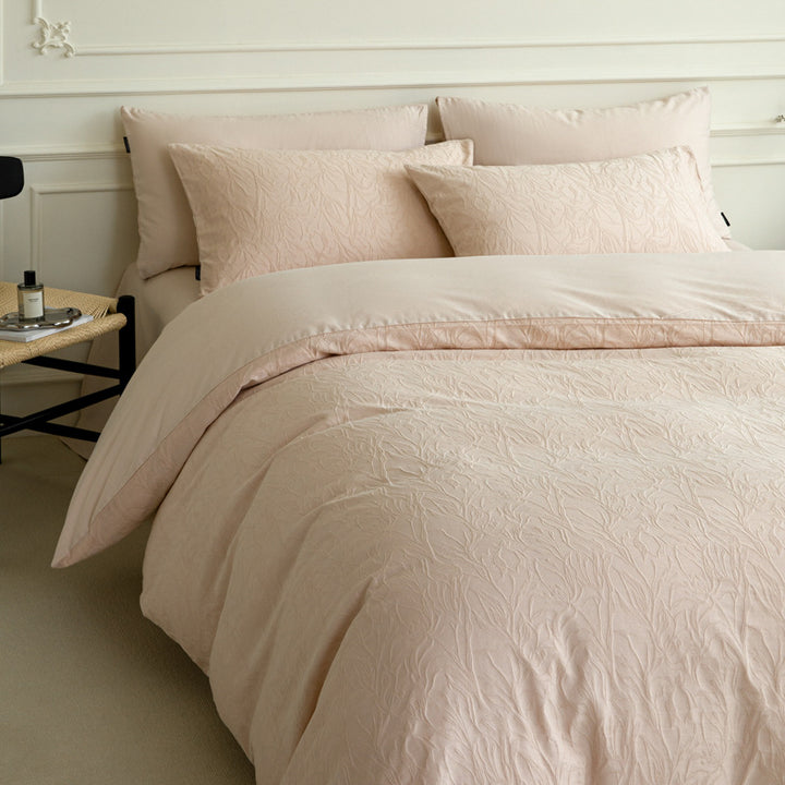 Cotton bedding set with jacquard weave, various sizes