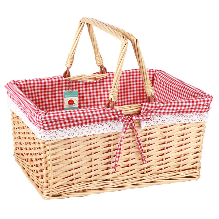 Ladies storage basket with elegant fabric lining Stornfield