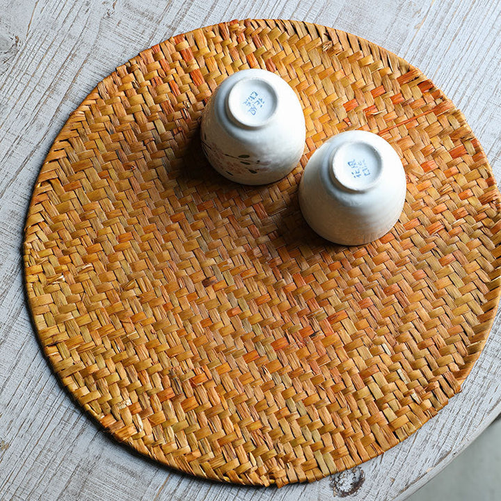 Handcrafted Round Serving Platter Stornfield