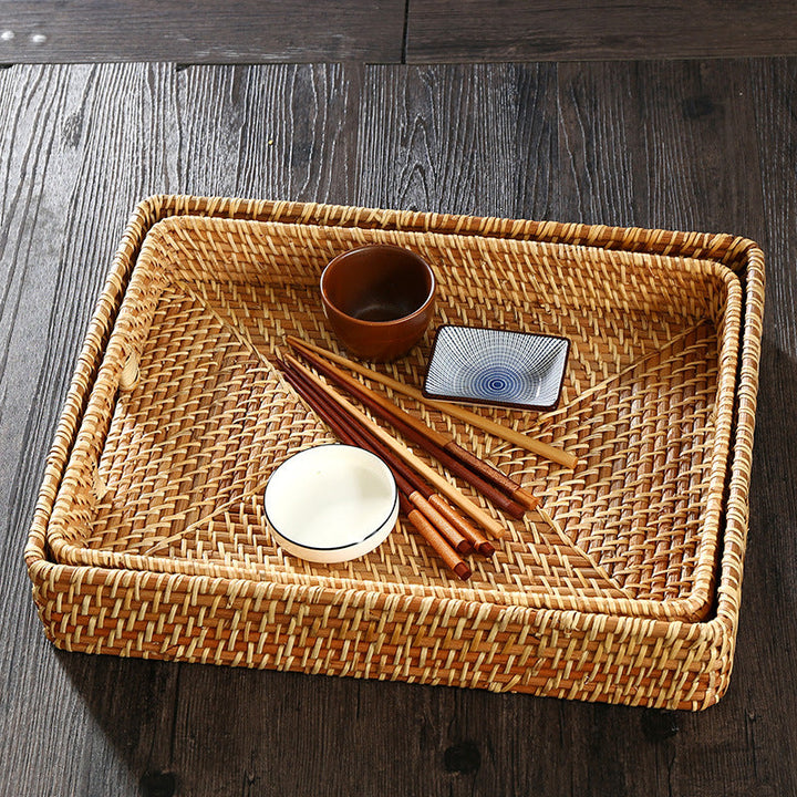 Natural Woven Serving Tray Stornfield