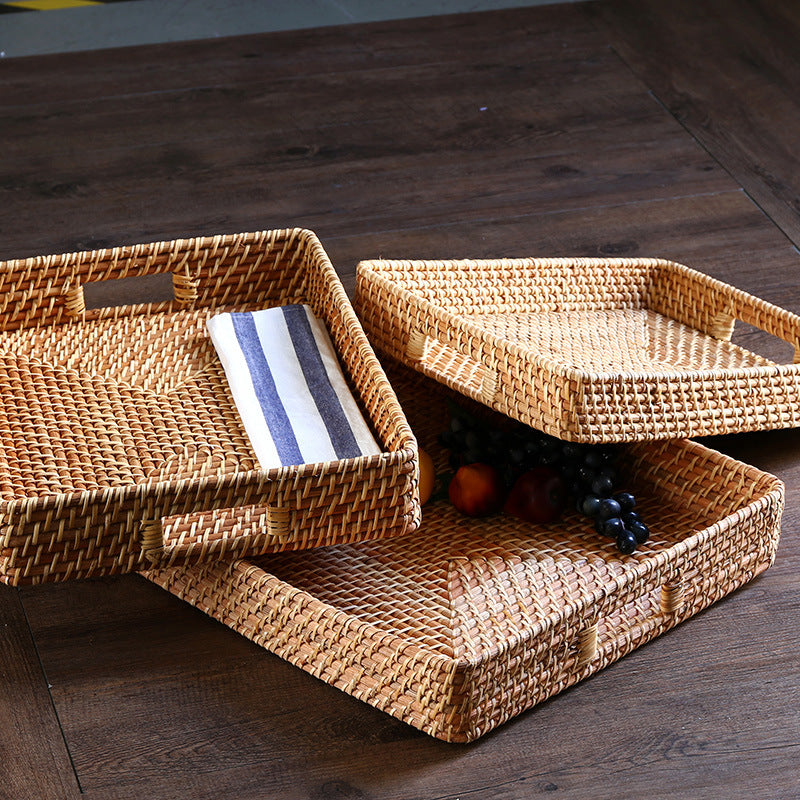 Natural Woven Serving Tray Stornfield