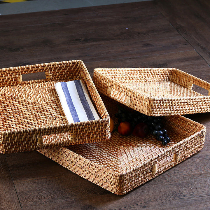 Natural Woven Serving Tray Stornfield