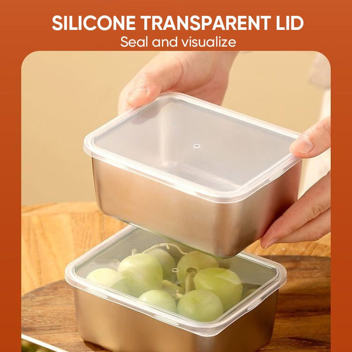 Stornfield | Stainless Steel Food Storage Container with Lid, Storage Box for Lunch, Snacks