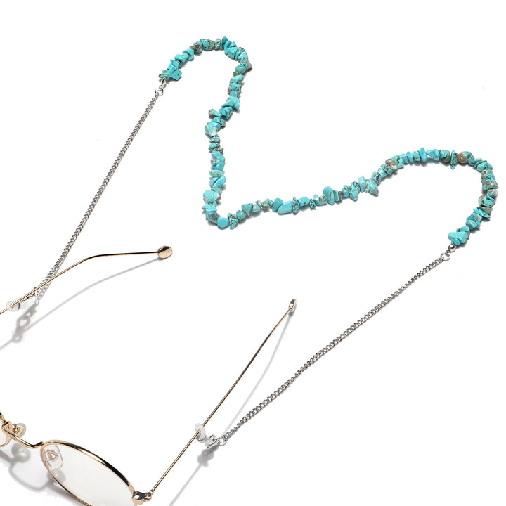 Stylish Eyewear Chain with Natural Stone Accents Stornfield