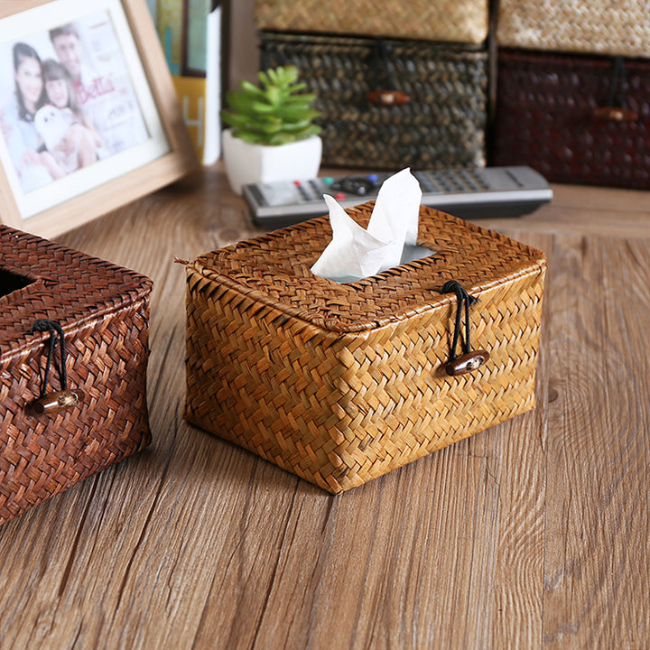 Unisex Handwoven Storage Box with Practical Lid Stornfield