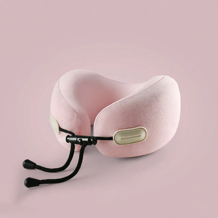 U-shaped neck pillow with memory foam