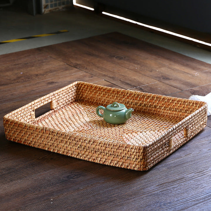 Natural Woven Serving Tray Stornfield