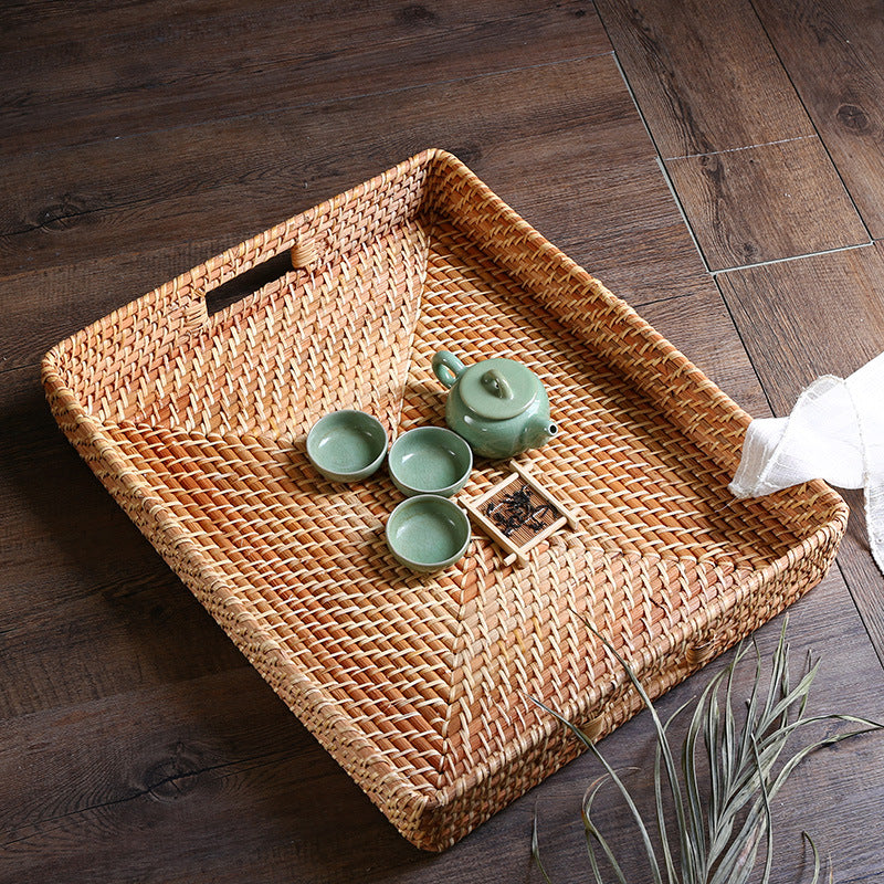 Natural Woven Serving Tray Stornfield