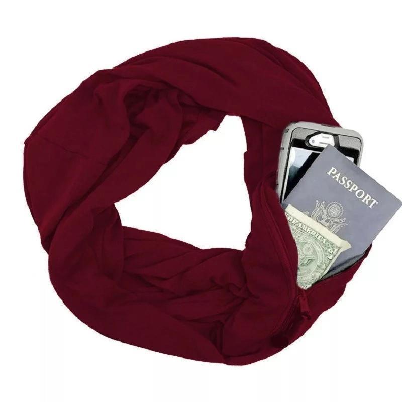 Stornfield | Warm scarf with hidden pocket for winter